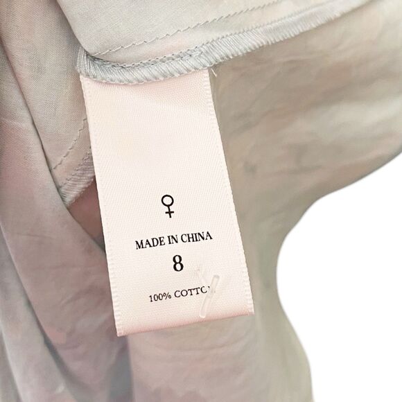 Selkie NWT Sunroom Dress Monet Print Cotton Women’s Size 8 Puff Sleeve - Picture 11 of 15